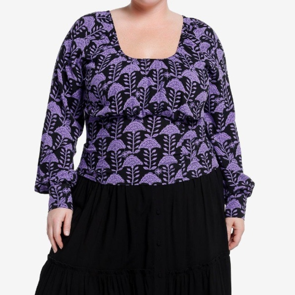 The Witcher Yennefer Flowers Long Sleeve Top Plus Size Hot Topic‎